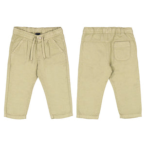Mayoral Baby Linen Pant in Tan