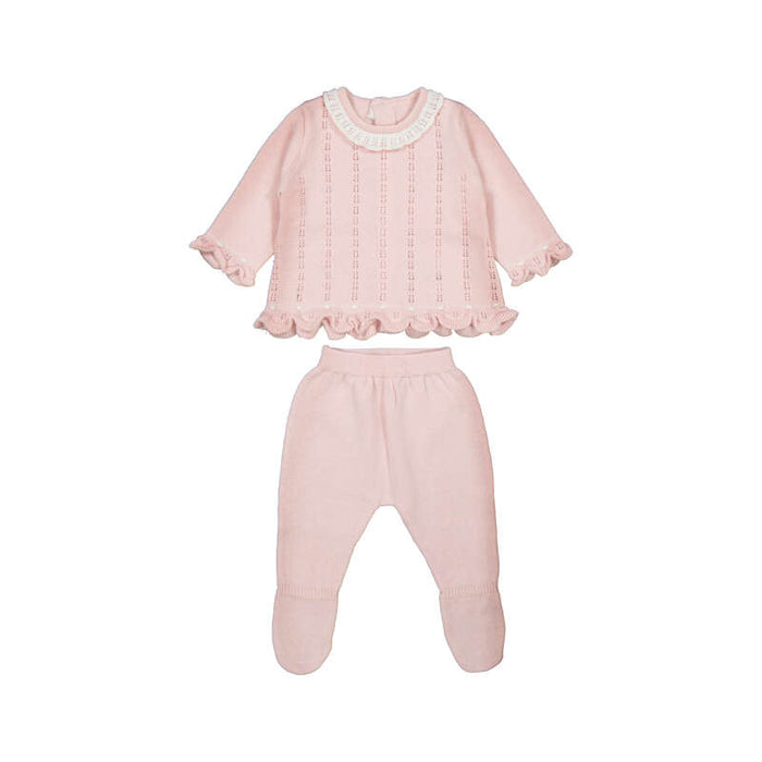 Mayoral Knit Set in Crystal Pink