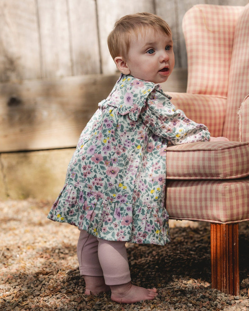 Deux Par Deux Dress Set in Watercolor Flowers
