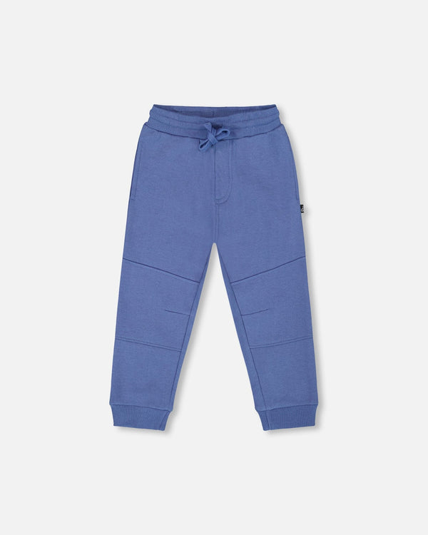 Deux Par Deux Fleece Jogger in Blue