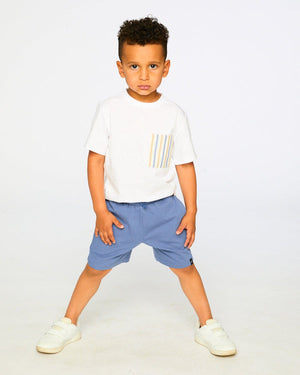 Deux Par Deux Pocket Tee in White