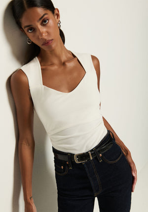 Nation Haven Tee in Porcelain