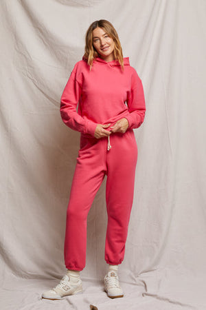 perfectwhitetee Stevie Sweatpant in Pink Bloom