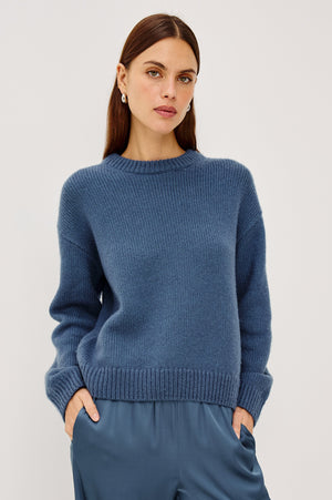 Rails Helly Pullover Sweater in Atlantic