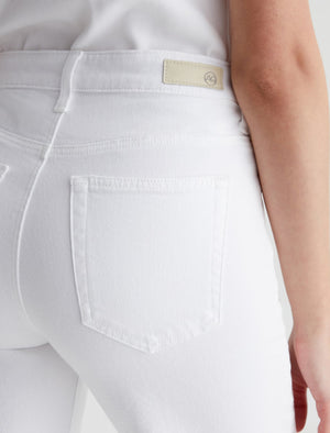 AG Saige Wide Leg Straight Crop Jean in Modern White