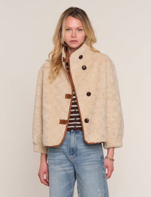 Heartloom Plaza Jacket in Ecru