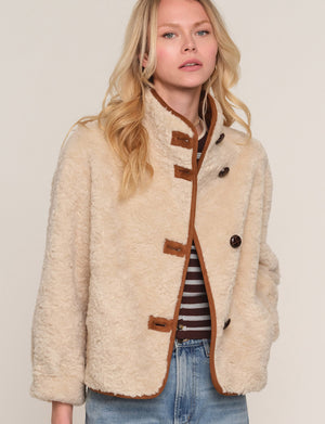 Heartloom Plaza Jacket in Ecru