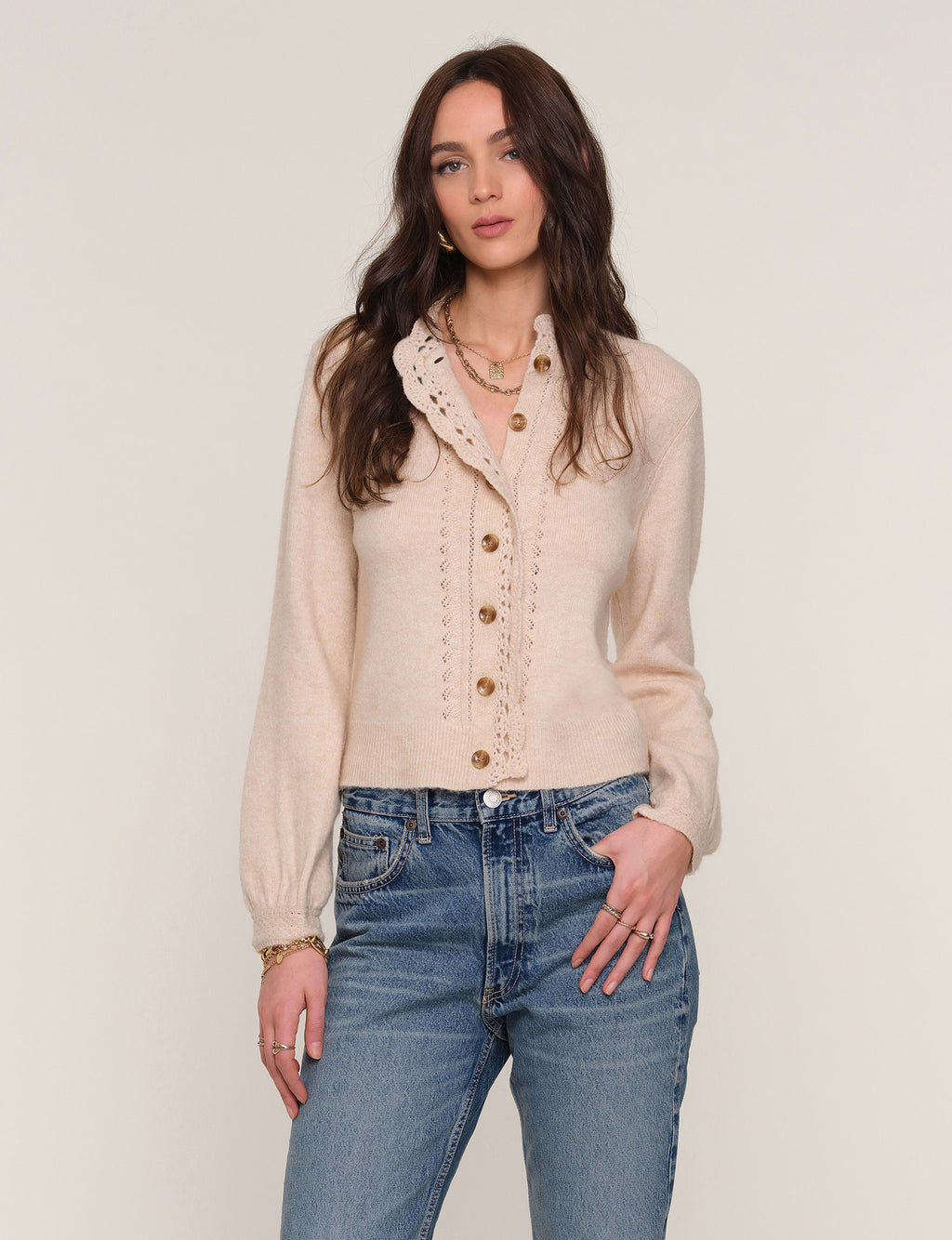 Heartloom Maudie Cardigan in Cream