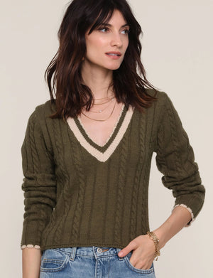 Heartloom Jaden Sweater in Olive