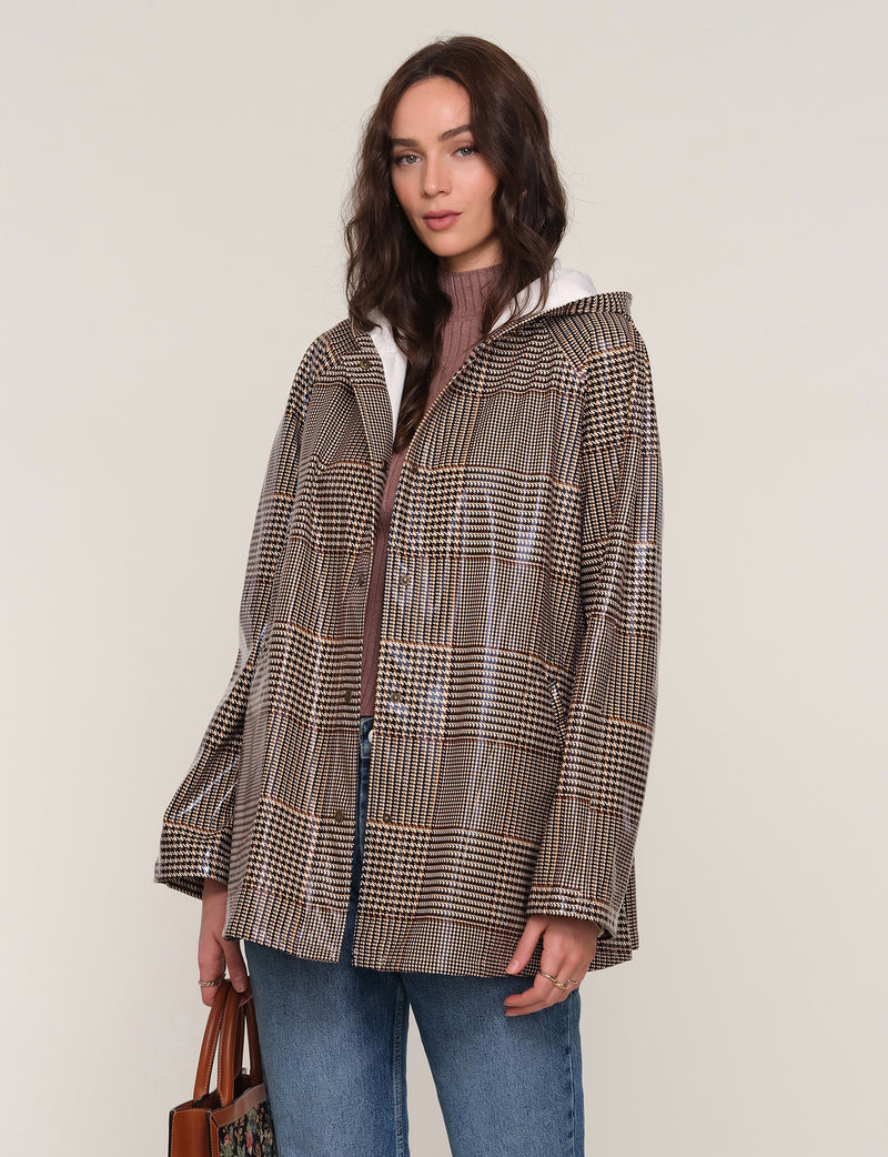 Heartloom Jesse Raincoat in Houndstooth
