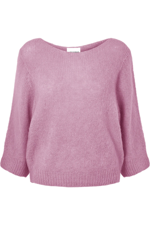 American Dreams Heidy Short Sleeve Pullover in Soft Berry
