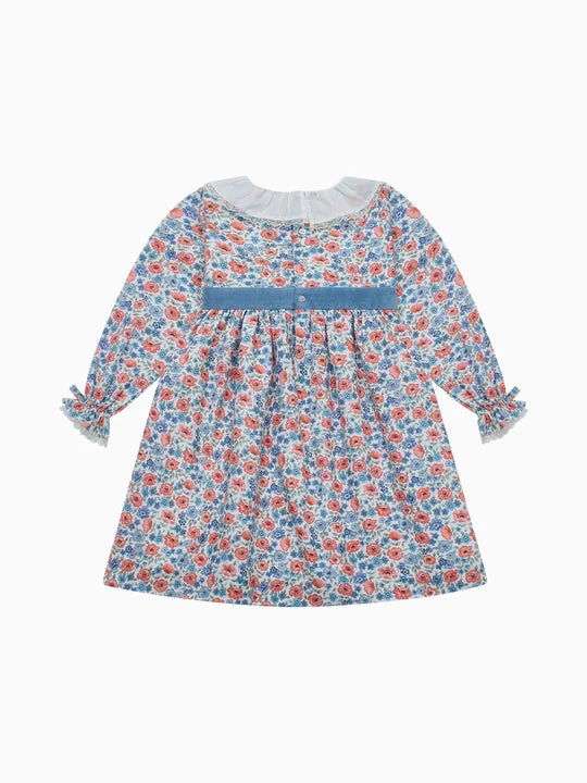 La Coqueta Helena Dress in Pink Floral