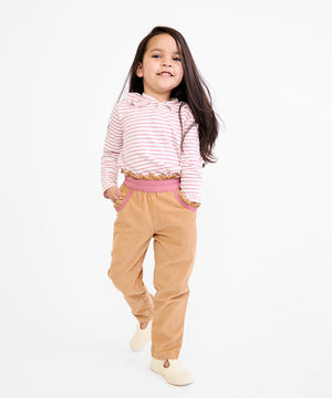 Oso & Me Hen Shirt in Rose Mini Stripe