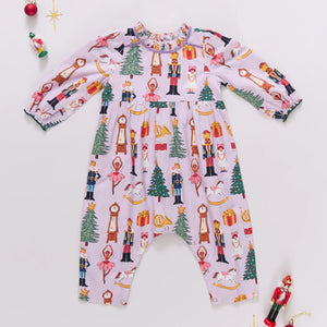 Pink Chicken Baby Girls Charlie Jumper in Lavender Nutcracker