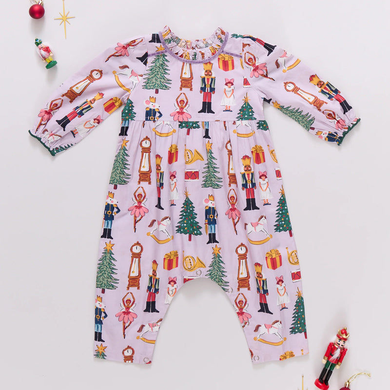 Pink Chicken Baby Girls Charlie Jumper in Lavender Nutcracker