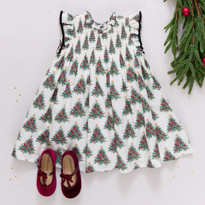 Pink Chicken Stevie Dress in Vintage Trees