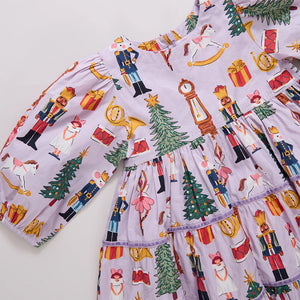 Pink Chicken Peachy Dress in Lavender Nutcracker