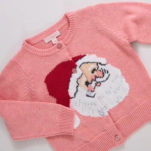 Pink Chicken Baby Girls Maude Sweater in Santa