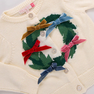 Pink Chicken Constance Sweater in Holiday Wreath