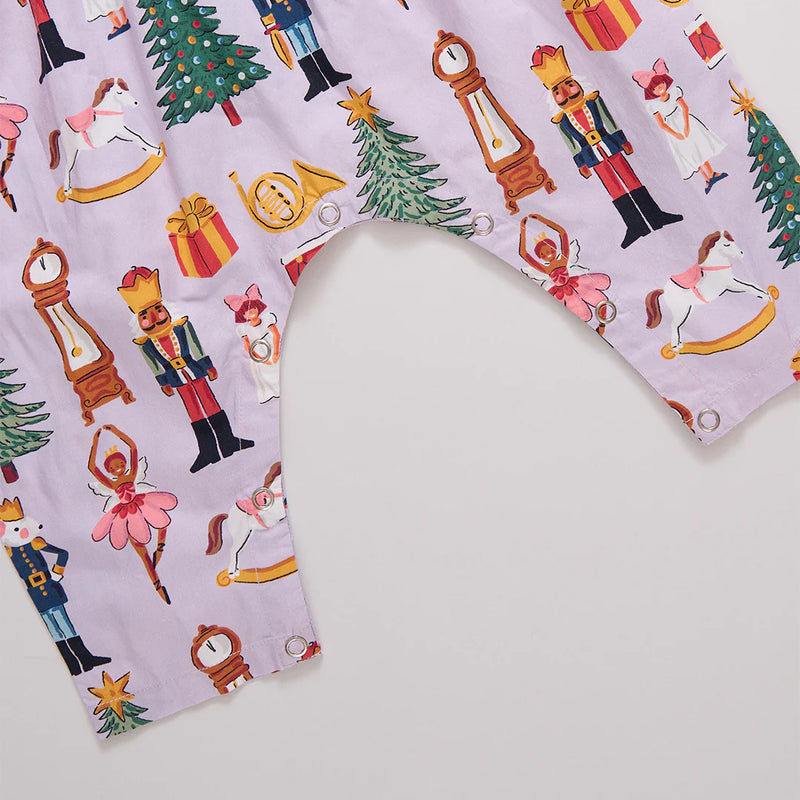 Pink Chicken Baby Girls Charlie Jumper in Lavender Nutcracker