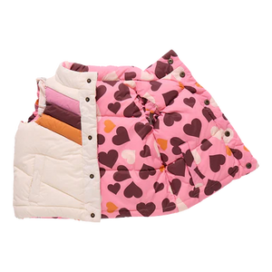 Pink Chicken Reversible Ellis Vest in Cream Stripe