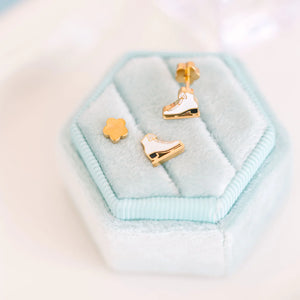 Pierced Co Earrings in Ice Skates
