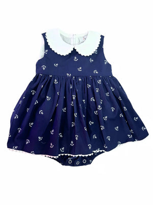Maddie & Connor Anchors Away Baby Girl Dress