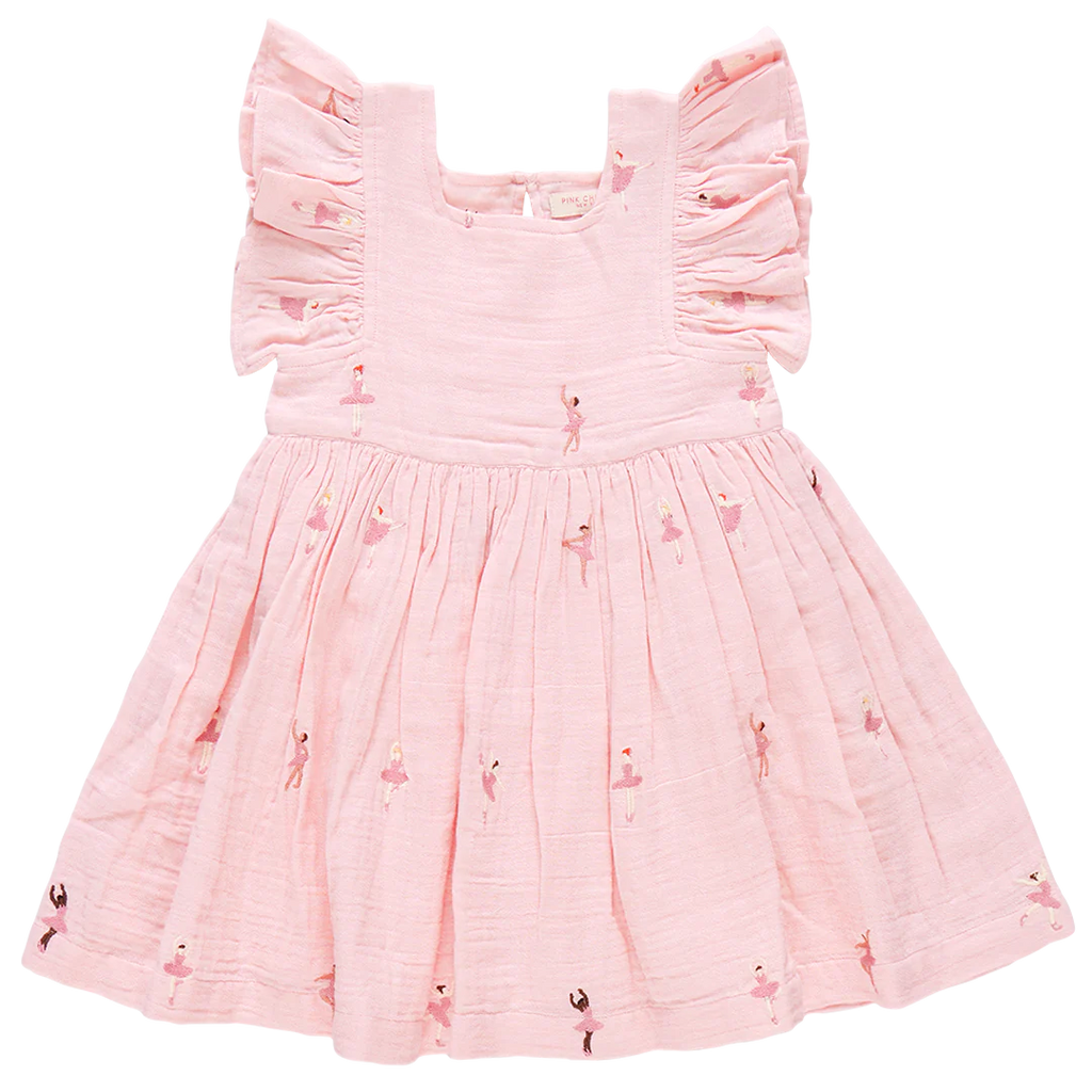 Pink Chicken Elsie Dress in Ballerina Embroidery