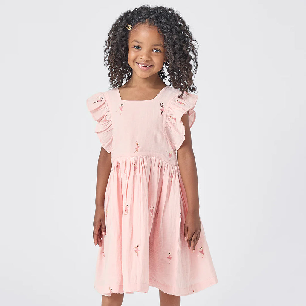 Pink Chicken Elsie Dress in Ballerina Embroidery