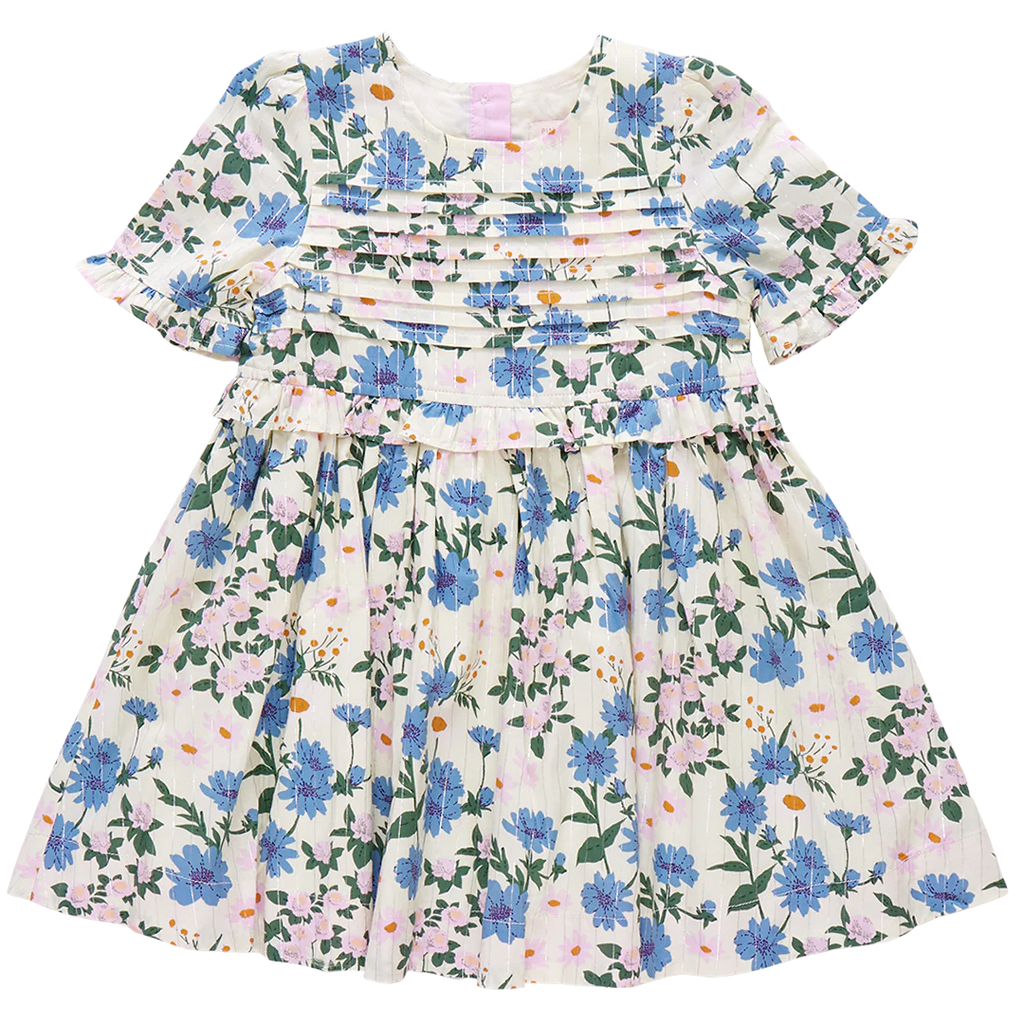 Pink Chicken Raquel Dress in Melon Daisy Floral