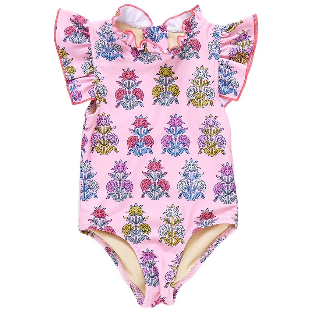 Pink Chicken Jennifer Swimsuit in Pink Flowerette