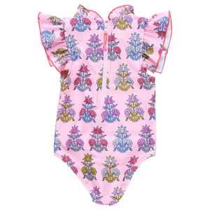 Pink Chicken Jennifer Swimsuit in Pink Flowerette