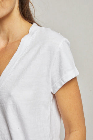 perfectwhitetee Alanis Recycled Cotton V Neck -  Multiple Colors!