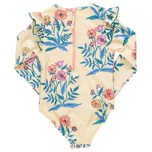 Pink Chicken Rachel Swimsuit in Pale Yellow Poppy