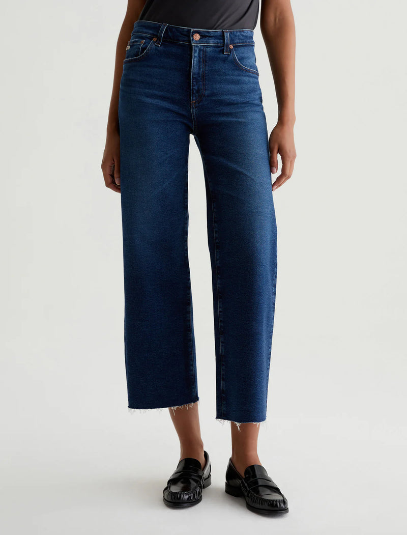 AG Saige Wide Leg Crop Denim in 7 Years Antwerp