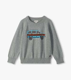 Hatley Crew Neck Sweater in Vintage Truck