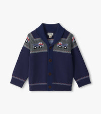 Hatley Shawl Collar Cardigan in Trucks