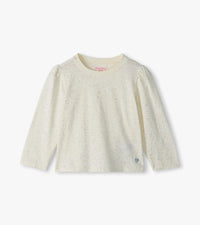 Hatley Puff Sleeve Tee in Cream Hot Melt