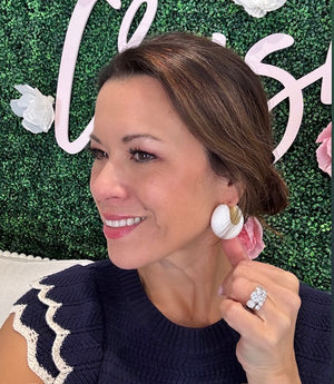 Francesca Bianchi Design Colorful SemiBoule Earrings - Multiple Colors!