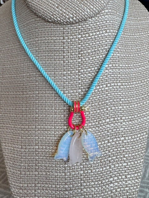 Opal/Rose/Opal on Blue