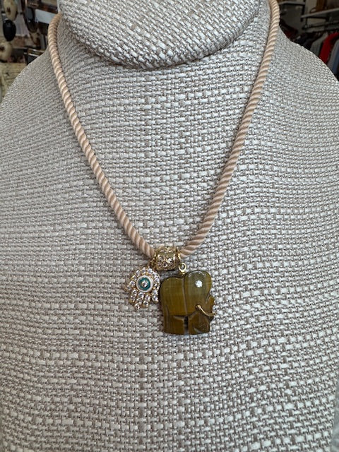 Assorted - Forever Blythe Vintage Gemstone Elephant Necklace
