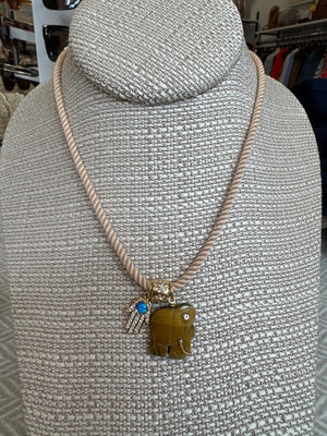 Assorted - Forever Blythe Vintage Gemstone Elephant Necklace