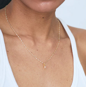 fyb Clear Gold Identity Necklace in Multiple Initials!