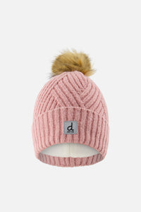 Deux Par Deux Knit Hat in Dusty Pink