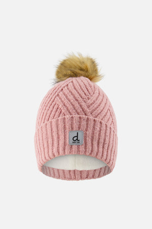 Deux Par Deux Knit Hat in Dusty Pink