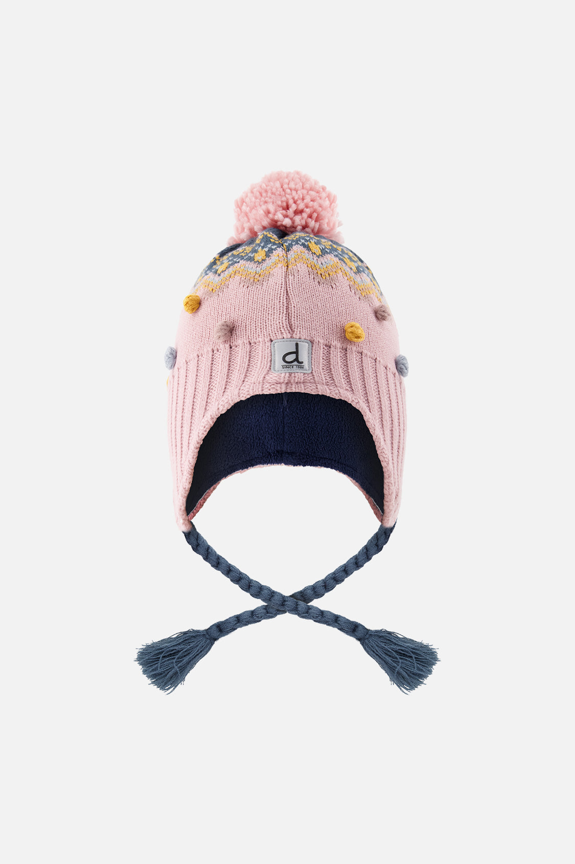Deux Par Deux Peruvian Knit Hat in Pink Nordic