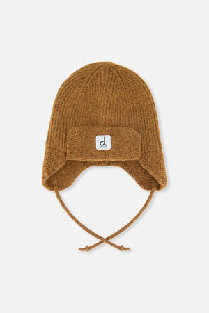 Deux Par Deux Baby Knit Hat in Brown Sugar