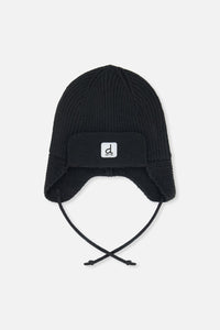 Deux Par Deux Baby Knit Hat in Anthracite