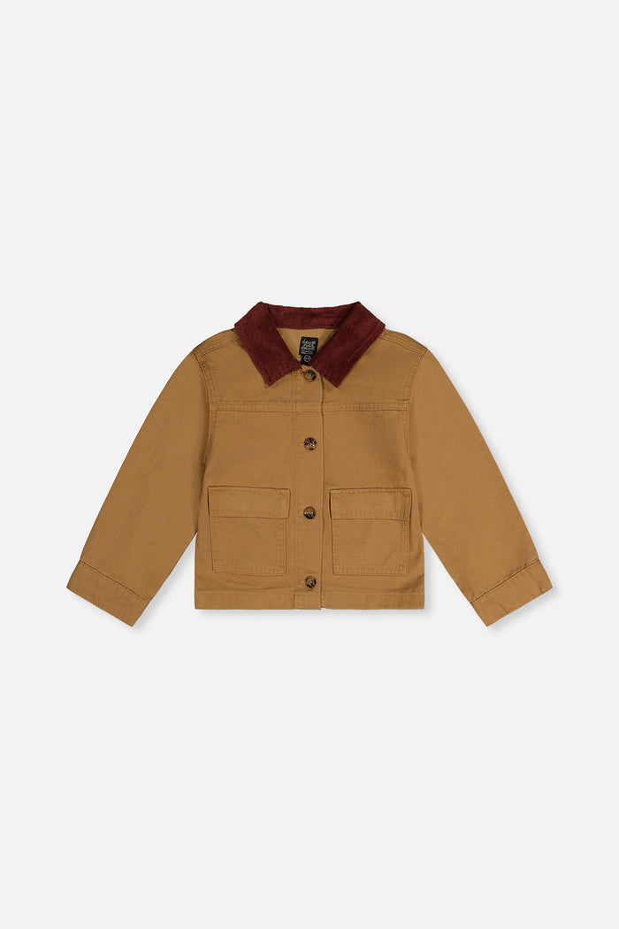Deux Par Deux Barn Jacket in Brown