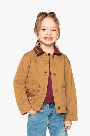 Deux Par Deux Barn Jacket in Brown